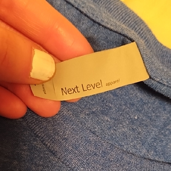 Next Level Apparel Blue Air Force Graphic Tee - Picture 2 of 5